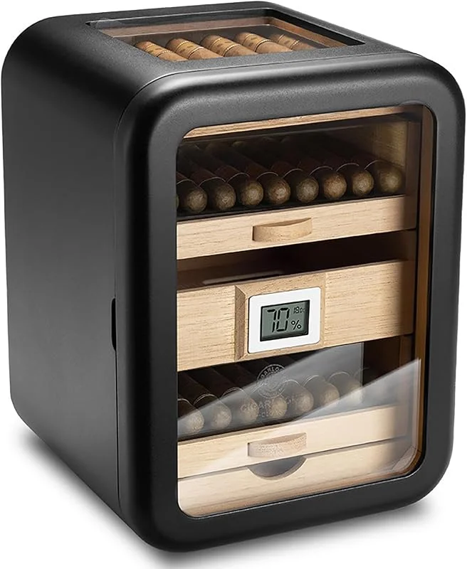 Marke: Generisch Zigarren Humidor Schrank, Elektronischer Luftbefeuchter mit Hygrometer, 110 Zigarren Kapazität, 360° Luftzirkulation für Zuhause und Bar