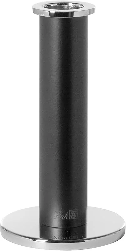 Besuche den Fink-Store FINK Kerzenleuchter Strato schwarz, Silber für Stabkerzen - H 18 cm — Kerzenlicht Abendessen