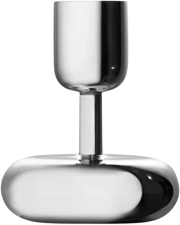 Marke: Iittala Iittala Kerzenständer Nappula Edelstahl 107mm silber — Kerzenlicht Abendessen