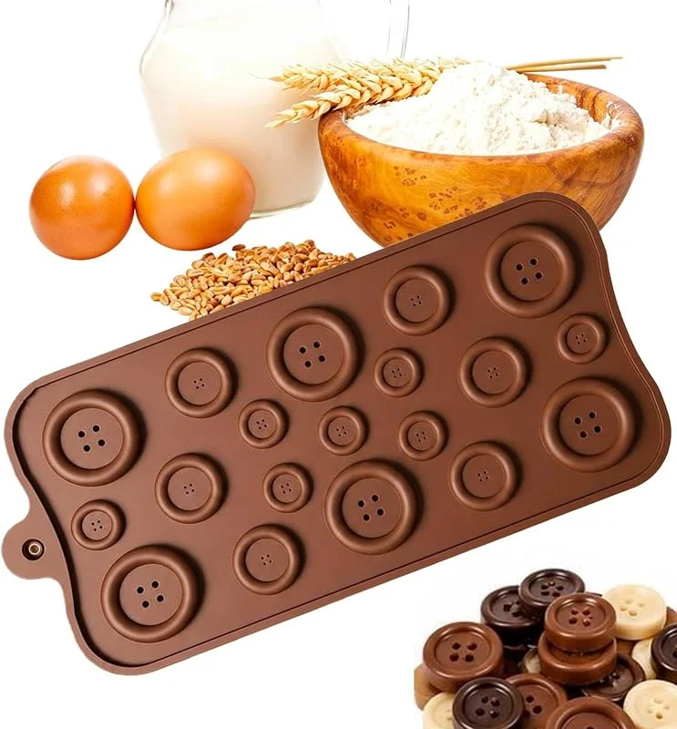 Marke: Generisch Silikon-Pralinenformen DIY witzige Knöpfe Antihaft-Backzubehör — Küche & Haushalt