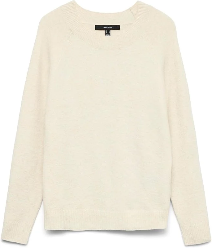 Besuche den VERO MODA-Store VERO MODA Damen Vmdoffy O-Hals Blouse Ga Noos Pullover, Beige (Birch Detail: Melange), XS EU — Weihnachtsmode
