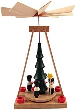 Besuche den Rudolphs Schatzkiste-Store Rudolphs Schatzkiste Miniatur Pyramide Kurrende HxBxT 14x10x10cm NEU Weihnachtspyramide Tischdekoration Holzpyramide Dekoration Weihnachten Wärmespiel Lichter Figur Holz Seiffen Erzgebirge Holz — Weihnachtsdeko