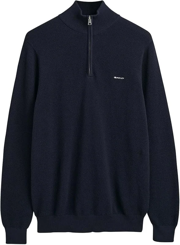 GANT Herren Cotton Pique Half Zip Pullover — Weihnachtsmode