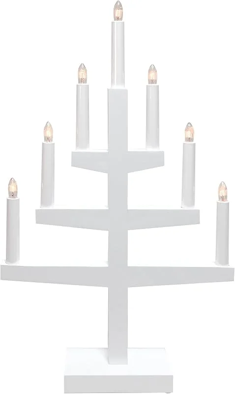 Besuche den EGLO-Store EGLO Kerzenständer Weihnachten mit 7 künstlichen Kerzen — Weihnachtsdeko