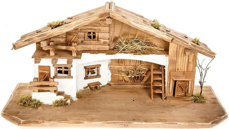 Marke: Holz und Gartentrends Große Weihnachtskrippe (W11) — Weihnachtsdeko