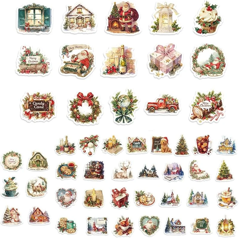 Marke: Generic Weihnachtsaufkleber für Dekorationen Haus Weihnachten Elch — Geschenkverpackung