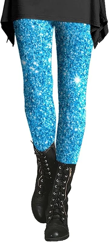 Marke: Generisch Generisch Thermo Strumpfhose Damen Bunte Leggings Bunt Winter Thermoleggings Muster Sporthose Dicke Bunt High Waist Yogaleggings Thermo Fleece Winterleggins Warme Thermohose Hose Sporthose — Weihnachtsmode