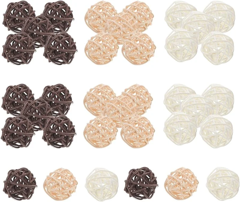 Besuche den OSALADI-Store Zierkugeln aus Rattan 36stücke 3x3x3cm Weihnachten Geschenkideen — Kerzenlicht Abendessen
