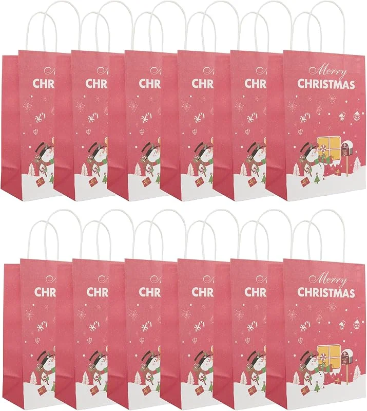 Besuche den Idena-Store Idena Geschenktüten Merry Christmas, 12 Stück, 18 x 27 cm — Geschenkverpackung