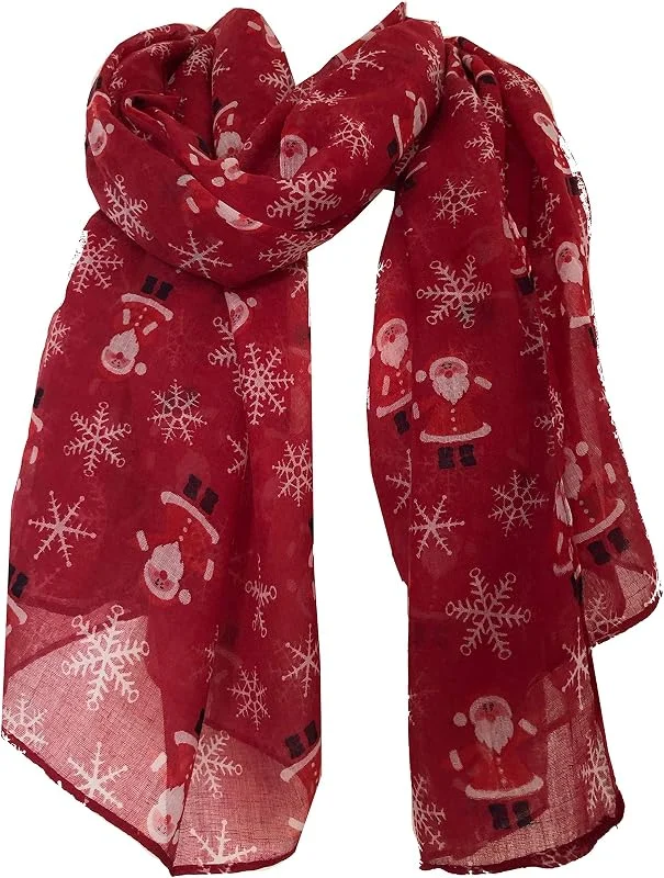 Marke: Pamper Yourself Now Pamper Yourself Now Weihnachtsmann rot Damen Schal(Red Father Christmas ladies scarf) — Weihnachtsmode