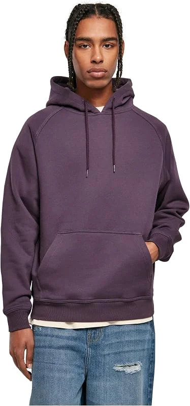 Besuche den Urban Classics-Store Urban Classics Blank Hoody Männer Kapuzenpullover grau Basics, Streetwear — Weihnachtsmode
