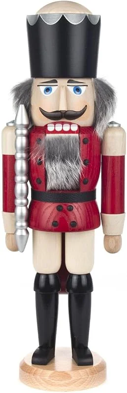 Besuche den Seiffener Volkskunst-Store Seiffener Volkskunst König Nussknacker 39 cm (rot lasiert) — Weihnachtsdeko