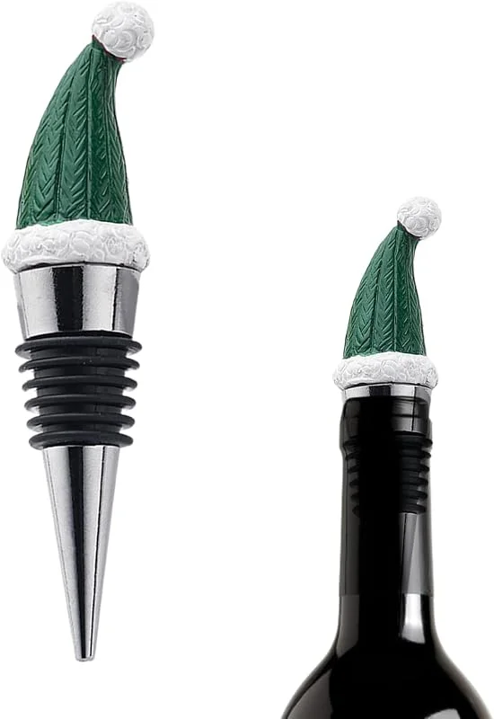 Marke: Eastuy Weihnachtsmannmützen Weinstopper Als Weinflaschenverschluss Weinverschluss — Wein und Festtafel