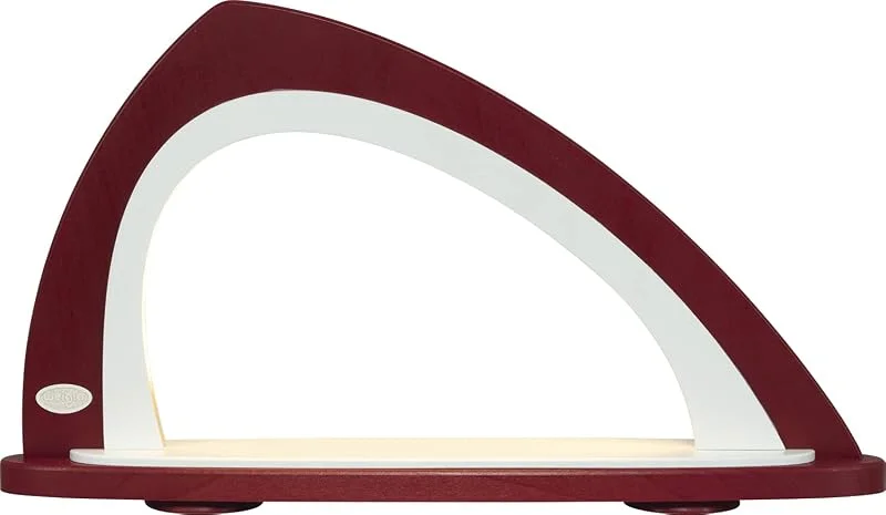Besuche den weigla-Store Weigla Günter Gläser Leuchtenherstellung Schwibbogen asymmetrisch leer LED Bordeaux, weiß BxHxT 52x29, 7x9cm NEU Lichterbogen Fensterbogen Schweben Erzgebirge Seiffen Weihnachten Holz Dekoration — Weihnachtsdeko