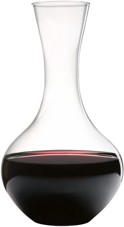 RIEDEL Syrah Dekanter - Einzelpackung, Karaffe, Kristallglas, spülmaschinenfest - Glasreinigungsperlen empfohlen - 1480, 13 — Wein und Festtafel