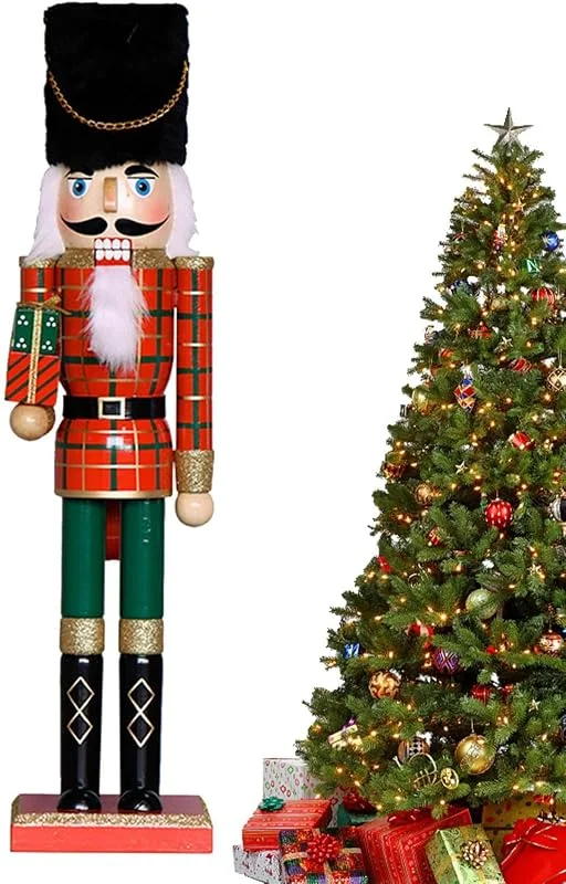 Marke: Generisch Nussknacker Figuren Saisonale Holzdekoration ca. 50 cm — Weihnachtsdeko