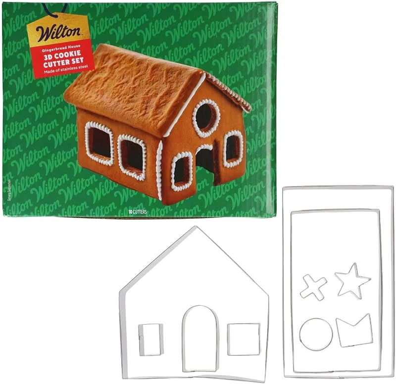 Besuche den Wilton-Store Wilton Cookie Cutter Ausstechformen, 3D Gingerbread House Set, 10 — Weihnachtskueche