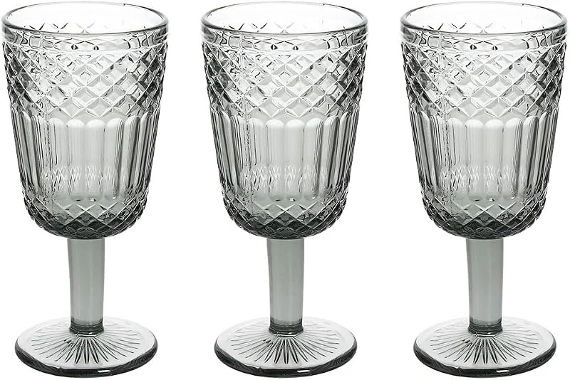 Marke: Tognana Tognana Claire, Set mit 3 Gläsern 270 cc, Glas, Grau — Wein und Festtafel