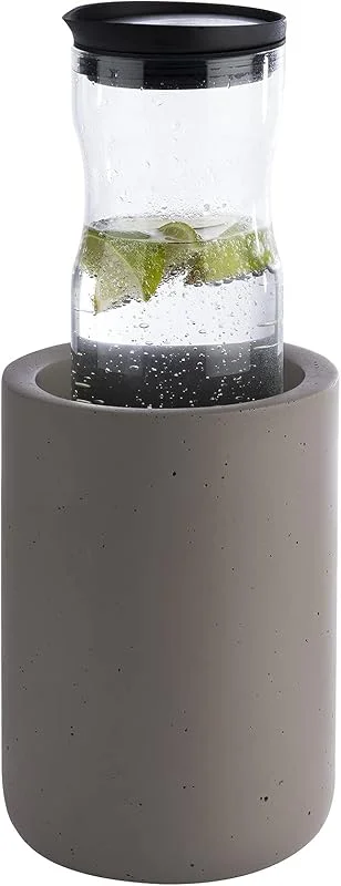 Besuche den APS-Store APS Flaschenkühler ELEMENT aus Beton - mit möbelschonender Unterseite - für 0, 7-1, 5 Liter-Flaschen - Ø 12, 10 cm, Höhe 19 cm, Grau — Wein und Festtafel