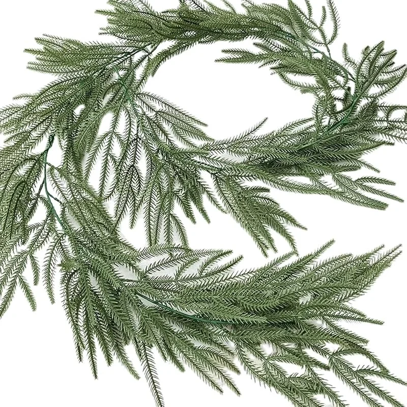Marke: GarveeHome GarveeHome 200 cm Künstliche Weihnachtsgirlande, Naturgetreue Tannengirlande Weihnachtsdeko Für Kamin, Treppe, Tischdeko & Wand, Faux Kieferngirlande Für Innen & Außen, Winterdekoration