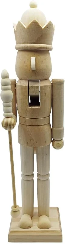 Marke: Generisch Nussknacker Holz Zum Bemalen 38 Cm – Nussknacker Figur Rohling DIY Basteln — Weihnachtsdeko