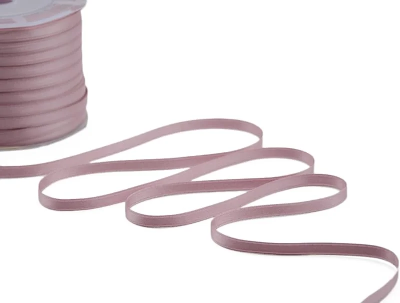 Besuche den Furlanis-Store Furlanis - Doppelsatinband, Italienische Gewebe - Antiquarisch Rose, 6 mm x 25 m, altrosa — Geschenkverpackung
