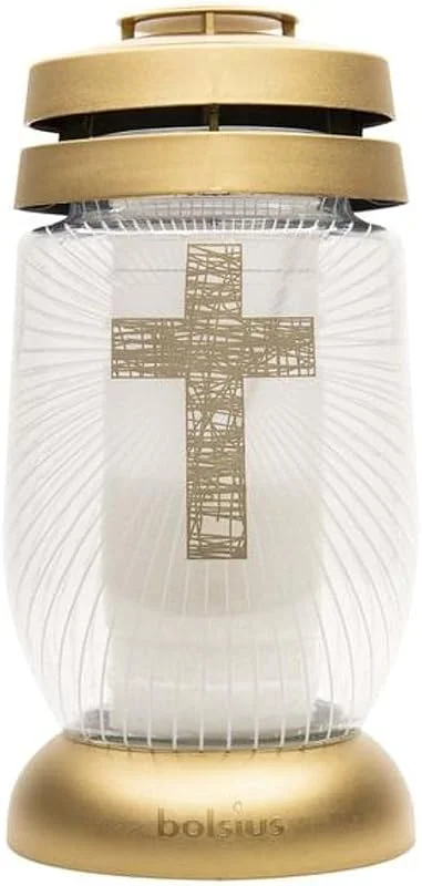 Besuche den bolsius-Store GlasGrabglas BOLSIUS 3S Kreuz 36H 6St — Kerzenlicht Abendessen