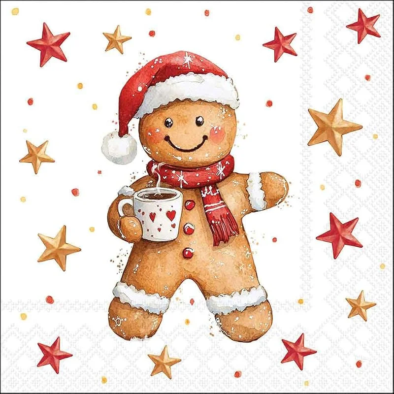 Marke: Ambiente Ambiente Serviette Lebkuchen Kakao Design 20 Stk 33x33 cm Papier — Advent und Tisch