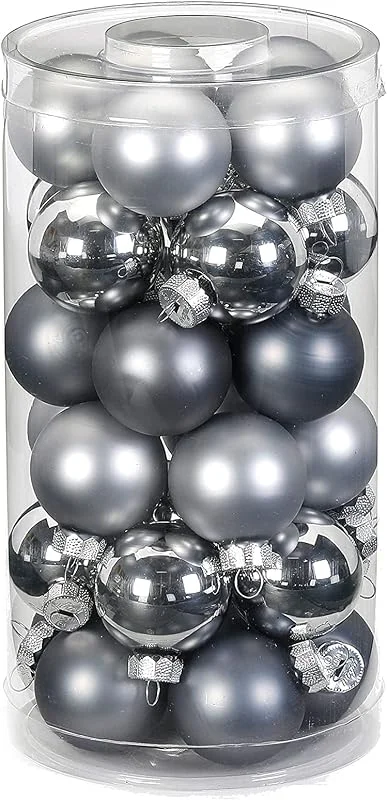 Besuche den Magic: The Gathering-Store MAGIC Weihnachtskugeln Glas 4cm x 30 Stück Christbaumkugeln Hazy Grey — Weihnachtsdeko