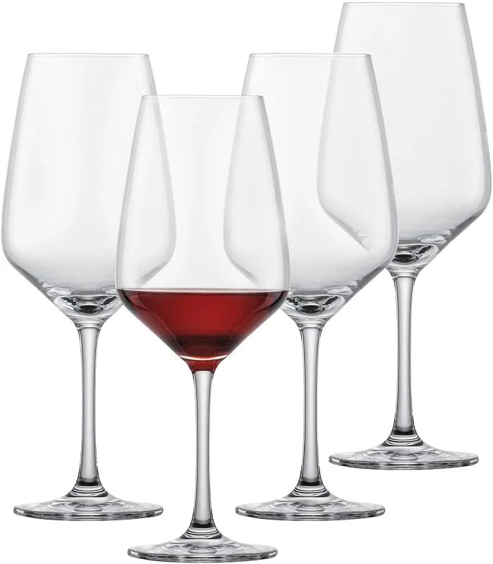 Besuche den Schott Zwiesel-Store Schott Zwiesel Rotweinglas Tulpe (4er Set), Weingläser für Rotwein, spülmaschinenfeste Tritan-Kristallgläser, Made in Germany (481.9 g) — Wein und Festtafel