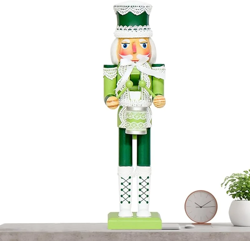 Marke: Generisch Nussknacker-Figuren, 38, 1 cm, Sammlerstück, Handarbeit, Holzdekoration — Weihnachtsdeko