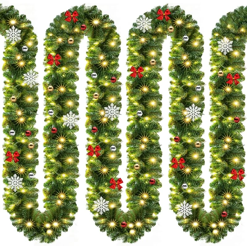 Besuche den CASARIA-Store CASARIA Weihnachtsgirlande mit Beleuchtung Deko 5m 80 LEDs — Weihnachtsdeko