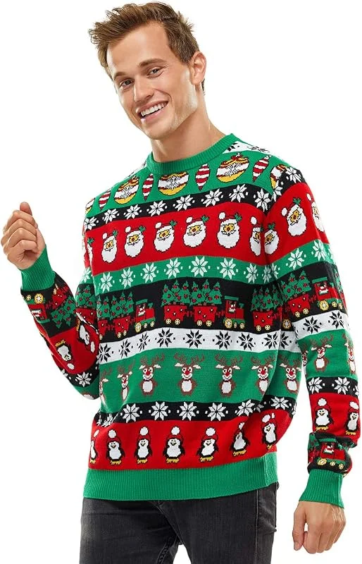 Besuche den U LOOK UGLY TODAY-Store U Look Ugly Today Herren Christmas Jumpers Pullover — Weihnachtsmode