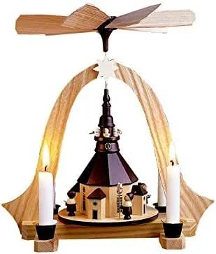 Besuche den Rudolphs Schatzkiste-Store Rudolphs Schatzkiste Pyramide mit Seiffener Kirche HxBxT 26x23x20cm NEU Weihnachtspyramide Tischdekoration Holzpyramide Tischpyramide Dekoration Weihnachten Wärmespiel Lichter Figur Holz Seiffen — Weihnachtsdeko