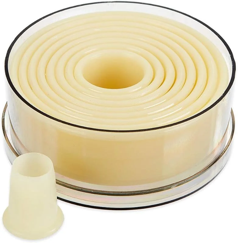Besuche den Thermohauser-Store thermohauser Ausstecherset (Nylon), rund und glatt, weiß, Durchmesser 2, 0-10, 0 cm, 9-tlg, Kunststoff — Weihnachtskueche