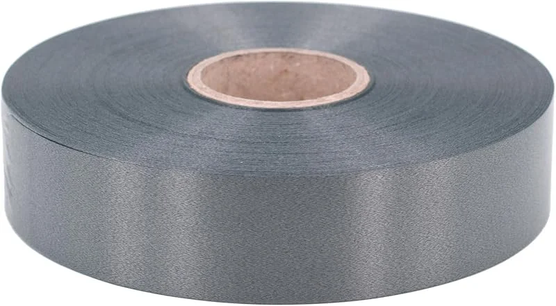 Marke: Star Geschenkband Ringelband 31mm x 100m wasserfest - 30 FARBEN in 5, 10, 19, 31, 50mm - Dekoband aus Kunststoff - Polyband Schleifenband zum Basteln von Weihnachtssternen & Autoschleifen - Anthrazit Grau — Geschenkverpackung