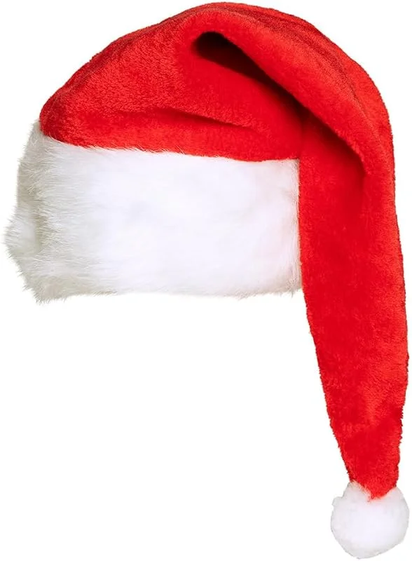 Besuche den Boland-Store Boland 13403 - Weihnachtsmann Mütze de Luxe, für Damen und Herren, aus rot weißem Plüsch und weißem Bommel, extra lang, stimmungsvoll zu Weihnachten, Hat Santa, Mottoparty, Karneval, Party Deko — Weihnachtsmode