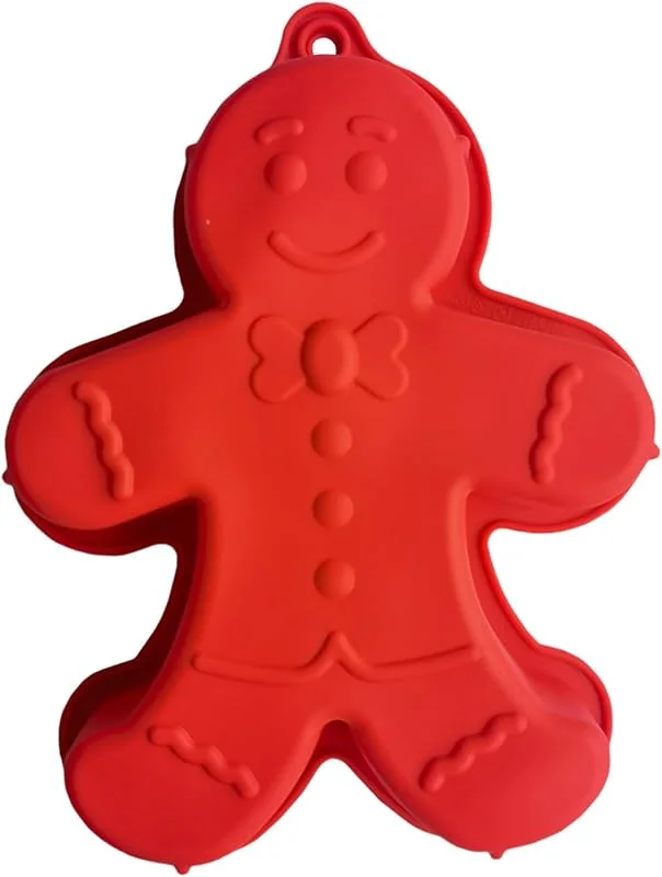 Marke: Generic Lebkuchenmann Backform, Weihnachten Lebkuchenmann Kuchenform, 3D Silikon — Weihnachtskueche