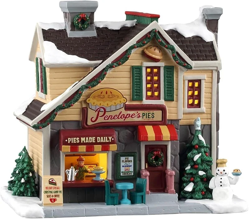 Marke: Lemax Lemax, Penelope's Pies, beleuchtete Gebäude, #65556 — Weihnachtsdeko