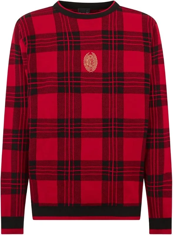 Besuche den A.C. Milan-Store AC Milan - Weihnachts Sweater, Weihnachts Pullover aus Weicher und Bequemer Baumwolle, Offizielles Produkt — Weihnachtsmode