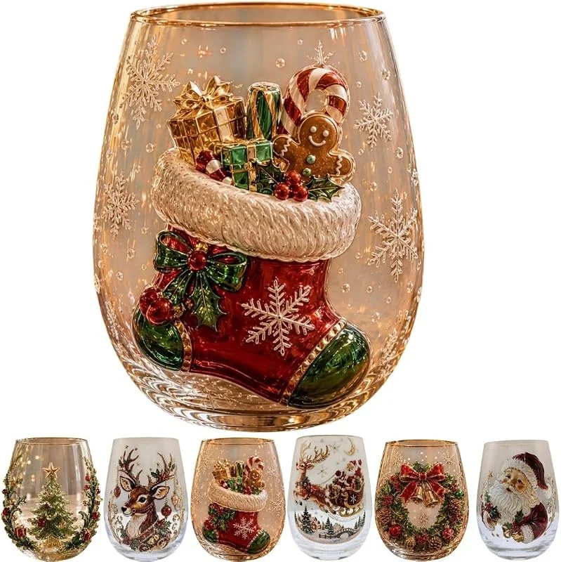 Marke: Generisch 3D-Weihnachtsbecher für festliche Getränke und Dekoration (C) — Advent und Tisch