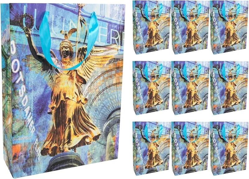 Besuche den Idena-Store Idena Geschenktüten Berlin, 10 Stück, 25 x 8, 5 x 34, 5 cm — Geschenkverpackung