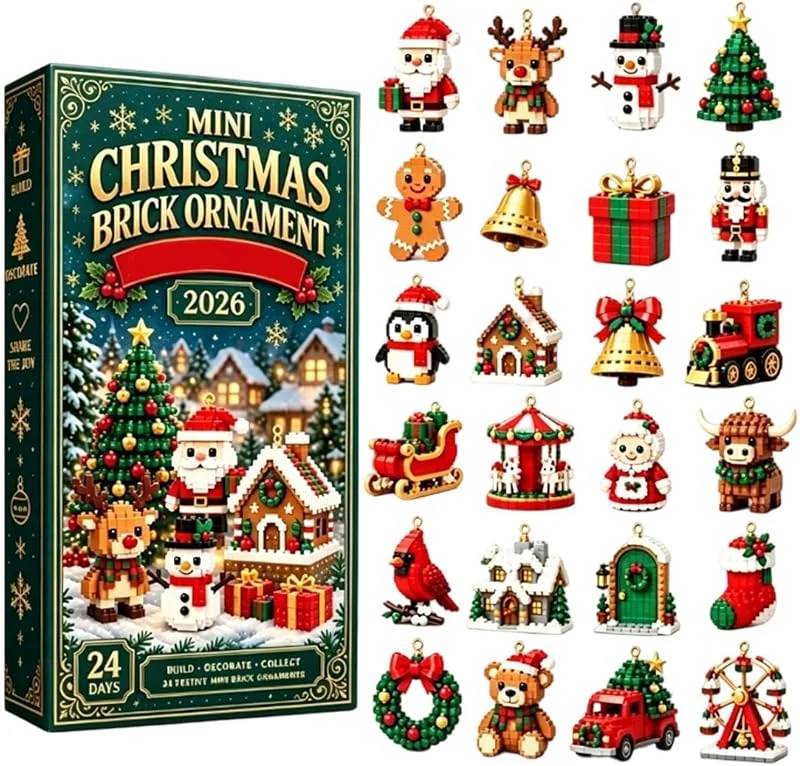 Marke: Wiiadfsdf 24 Tages Mini Christmas Brick Ornament Countdown Adventskalender 2026 — Advent und Tisch