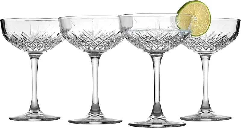 Besuche den Pasabahce-Store Pasabahce Glas Timeless Packung 4 Cups Champagne CL 27, 4 Einheiten, 1000 ml — Wein und Festtafel