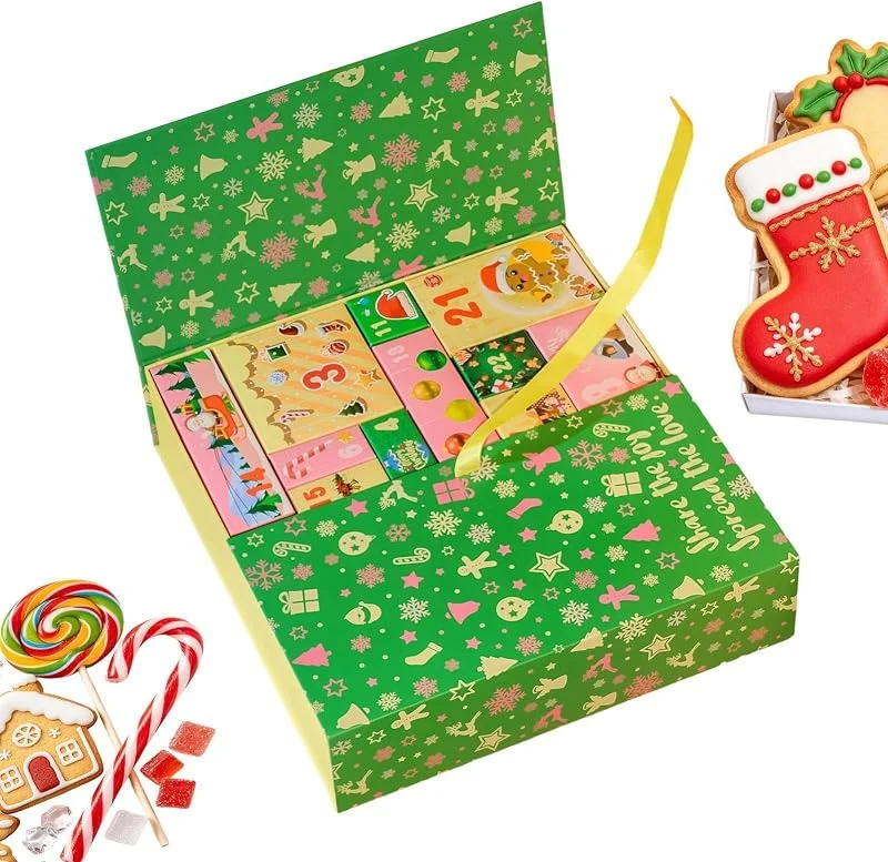 Marke: Jvjggag Weihnachts-Countdown-Box 24 Tage DIY Leerer Adventskalender Zum Befüllen — Advent und Tisch
