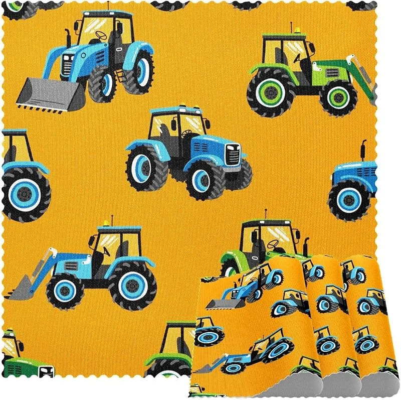 Marke: VAPOKF Bulldozer Traktor Autos Platzsets Set von 1 für Esstisch Waschbar Rutschfeste Platzsets für Weihnachten Urlaub Geburtstag Party Tisch — Küche & Haushalt