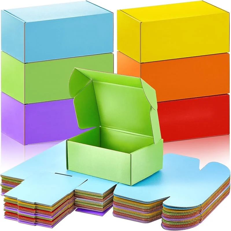 Marke: SATINIOR SATINIOR Versandkartons aus Karton in 6 Farben, Wellpappe, Versandkartons mit Deckel, für kleine Unternehmen, Verpackungen, Versand, Urlaub, Geburtstag, Hochzeit, Party, Geschenke (20, 3 x 15, 2 x 7, 6 — Geschenkverpackung