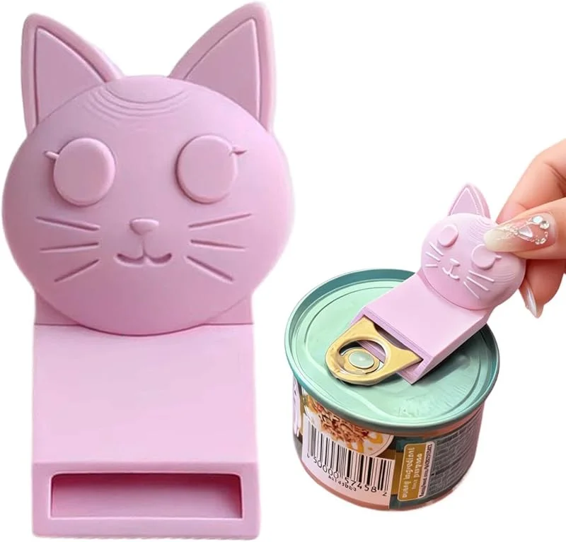 Marke: Générique Katzen-Deckelöffner, vielseitiges Dosenwerkzeug, einfacher Griff mit leistungsstarker Hebelfunktion, kompaktes Flaschenöffner-Set, Dosen-Gadget mit Dess-Design — Wein und Festtafel