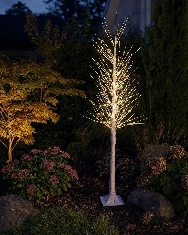 Besuche den Northpoint-Store LED Lichtbaum Birkenoptik 150cm 240 LEDs Timer Fuer Innen und Aussen — Weihnachtsbeleuchtung