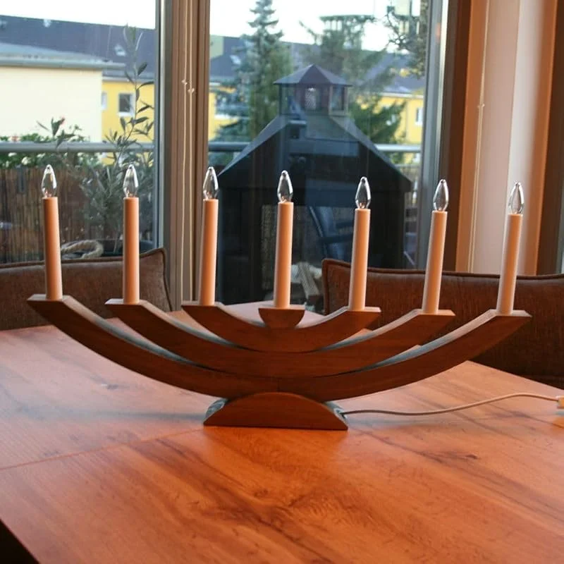 Marke: Schwibbo Holz-Leuchter Navida (groß, braun) — Weihnachtsdeko